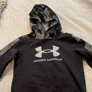 Under Armour Black and Gray Kids Hoodie